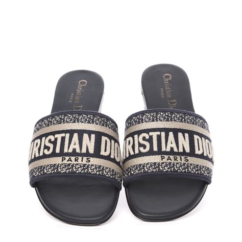 christian dior men slides|Dior dway slide deep blue.